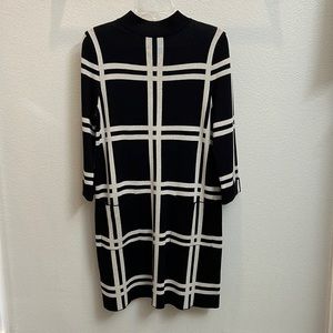 NWT black and white sweater dress